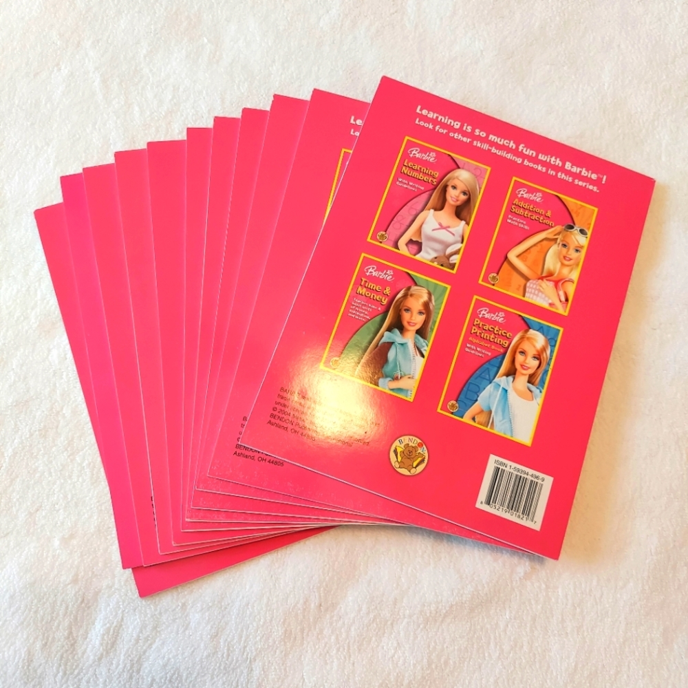 Barbie practice printing alphabet books New With Writing Guides SET OF 11 - Picture 5 of 9
